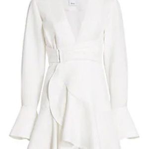 Acler, wrap dress, ivory, size 6